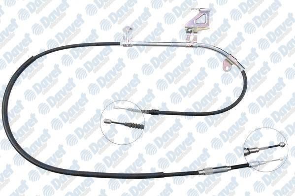 CAVO 6402606 El Fren Teli Arka Sag Skoda Superb 02-> (1989/1680 +148mm)  ####